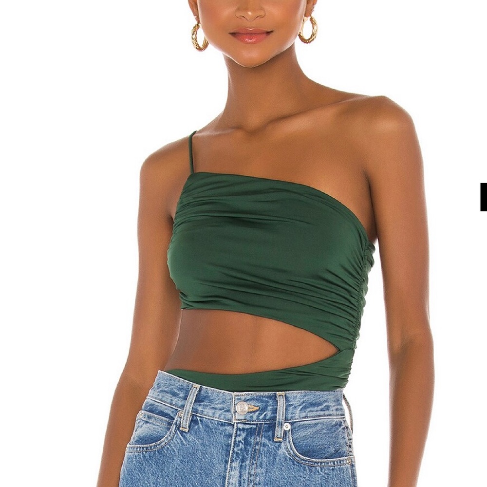 Superdown Veronica cut out one shoulder bodysuit